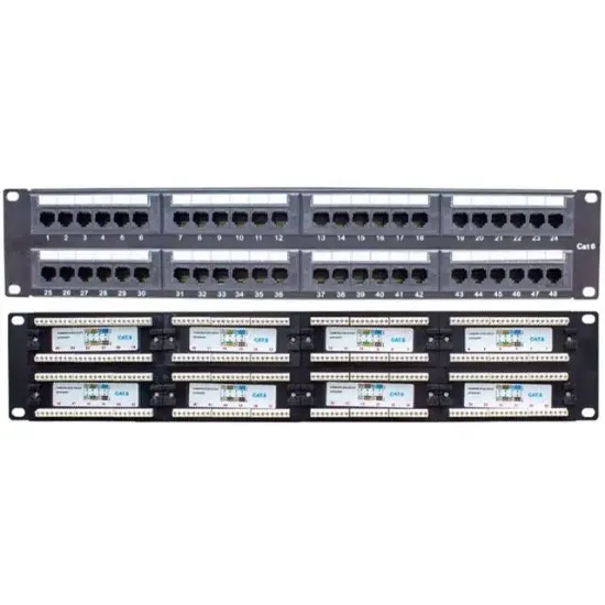 Powermaster PM-18501 48 Port UTP CAT6 Patch Panel resmi