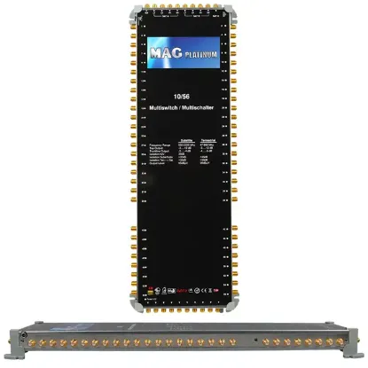 MAG Platinum MP 10/56 Multiswitch - 10 Giriş 56 Çıkışlı Merkezi Uydu Santrali Hybrid 4K ve 3D Destekli resmi