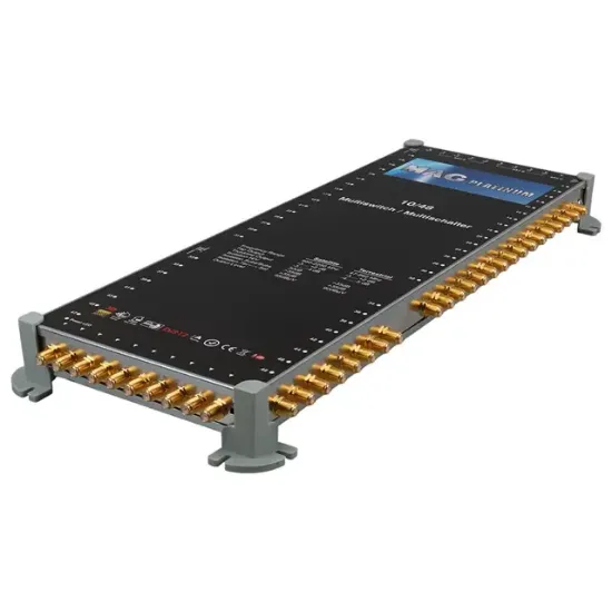 MAG Platinum MP 10/48 Multiswitch - 10 Giriş 48 Çıkışlı Merkezi Uydu Santrali Hybrid 4K ve 3D Destekli resmi