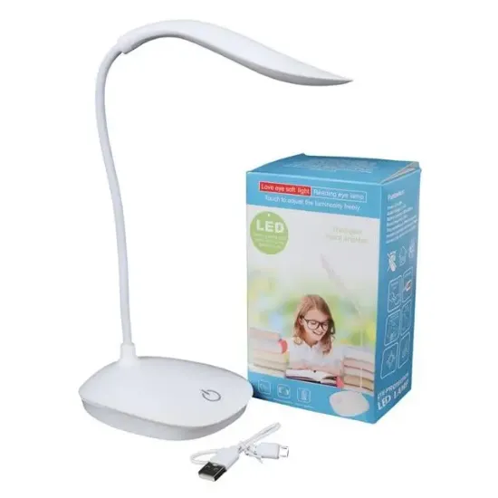 Powermaster PM-19316 5 Volt - 0.5 Amper Dokunmatik Tuşlu 14 Ledli Şarjlı Portatif Masa Lambası resmi