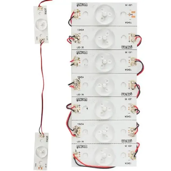 3 Volt Tek Kablolu Birbirine Bağlı Led (7'li Poşet) resmi
