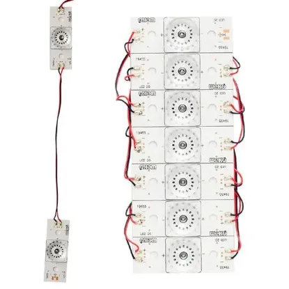 6 Volt Tek Kablolu Birbirine Bağlı Led resmi
