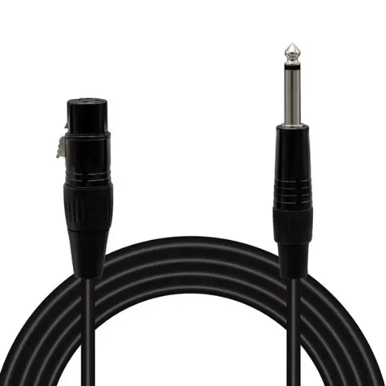 MagicVoice LD379 1.5 Metre Canon XLR Dişi - 6.35mm Mono Erkek Mikrofon Ses Kablosu resmi