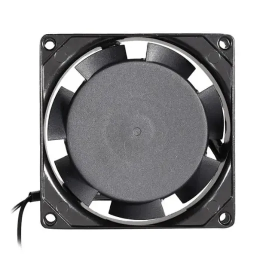PowerMaster PM-21379 90x90x25mm 9X9 Metal Kasa Plastik Pervane AC220 Volt Fan resmi