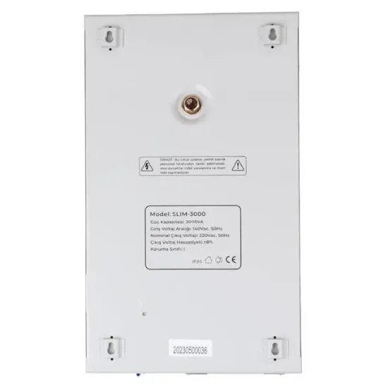 Powermaster SLIM-3000 Otomatik 3000 Watt Kombi Voltaj Regülatörü resmi