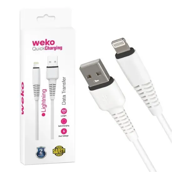 Weko WK-22022 USB To Lightning Telefon Şarj Kablosu resmi