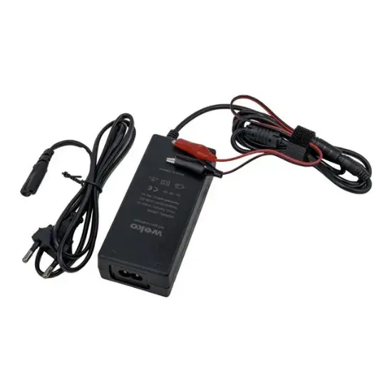 Weko 12.6 Volt - 3 Amper 5.5*2.5 + Krokodil Uçlu Ledli Yerli Üretim Masaüstü Şarj Adaptörü resmi