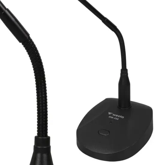 Westa WM-558 Profesyonel Işıklı ve Melodili Masaüstü Condenser Konferans Mikrofonu resmi