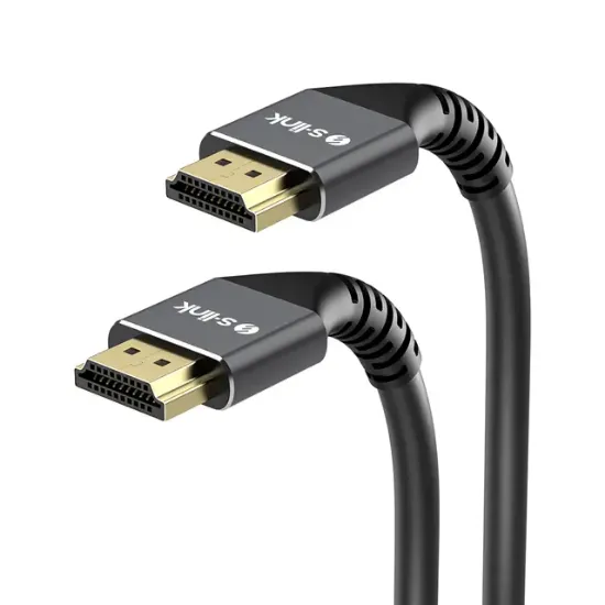 S-Link SLX-HD4K30 30 Metre v2.0 4K Metal Uçlu Zırhlı Yüksek Performanslı HDMI Kablosu resmi