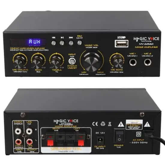 MagicVoice MV-22560 Dijital Karaoke Mikser Amfi resmi