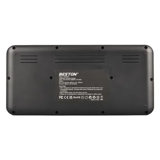 Beston C9036wl AA/AAA/9v/C Boy/Dboy/Ni-Mh/Ni-Cd/9v/Lityum Pil Lcd Ekranlı Hızlı Şarj Cihazı resmi