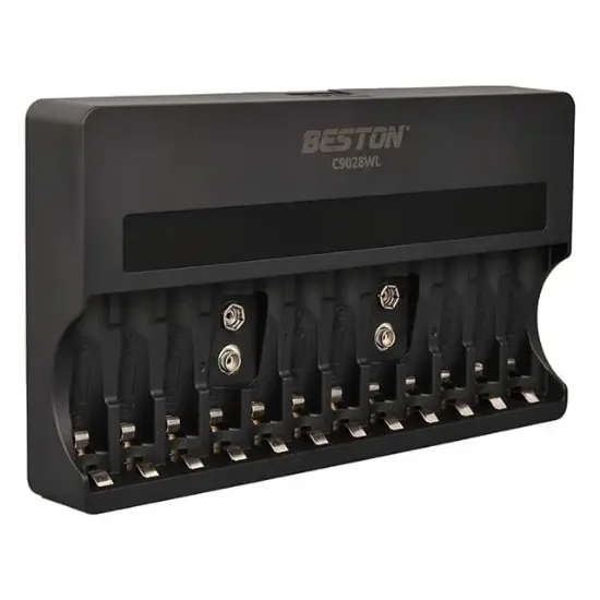 Beston C9028WL AA/AAA/9V/C Boy/D Boy/Lion Hızlı Pil Şarj Cihazı resmi