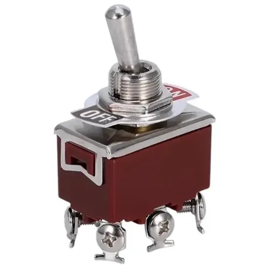Toggle Switch 6P On-Off Ø12Mm (Ic-157) resmi