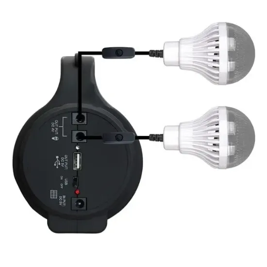 Powermaster 10 Watt 22 Smd Ledli Solar Panelli 3 Ampullü Usb-Mp3-Radyo Destekli Solar Fener YJ-1908TSYK resmi