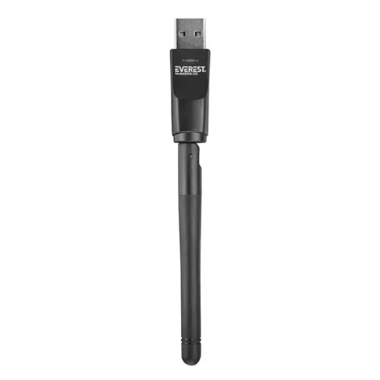 Everest EWN-212 2.4GHz MT7601 İşlemcili 2dBi 150 Mbps Wireless Usb Kablosuz Adaptör resmi