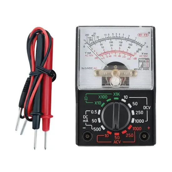 PowerMaster YX-1000A Profesyonel Analog Multimetre İbreli Avometre AC/DC Voltaj ve Akım Ölçer Test Cihazı resmi