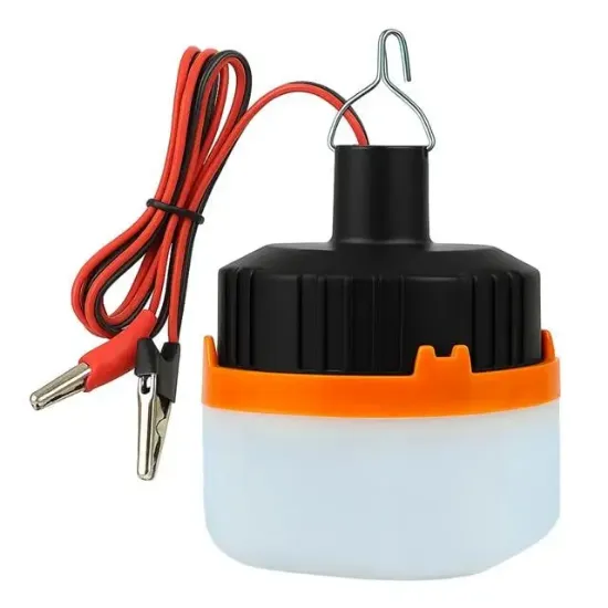 PowerMaster HT-A11 12 Volt Siyah Led Lamba Krokodil Maşalı Uçlu 21 SMD Ledli resmi