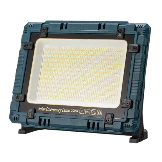 Powermaster W8109-1 Şarjlı Powerbank Özellikli 200W Günışığı/Beyaz Renk Solar Aydınlatma Acil Durum / Kamp Lambası resmi