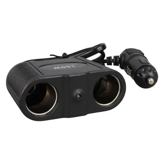 Olesson 1642 12-24V 100W 70cm Kablolu 2'li Araç Çakmak Çoklayıcı resmi