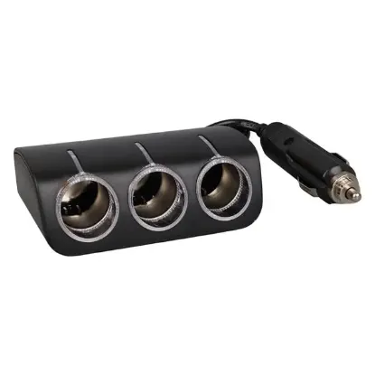 Olesson 1521 12-24V 120W 80 CM Kablolu 3'LÜ Araç Çakmak Çoklayıcı resmi