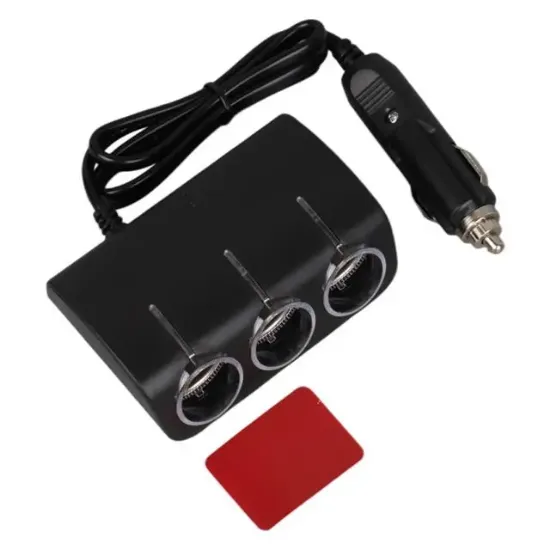 Olesson 1521 12-24V 120W 80 CM Kablolu 3'LÜ Araç Çakmak Çoklayıcı resmi