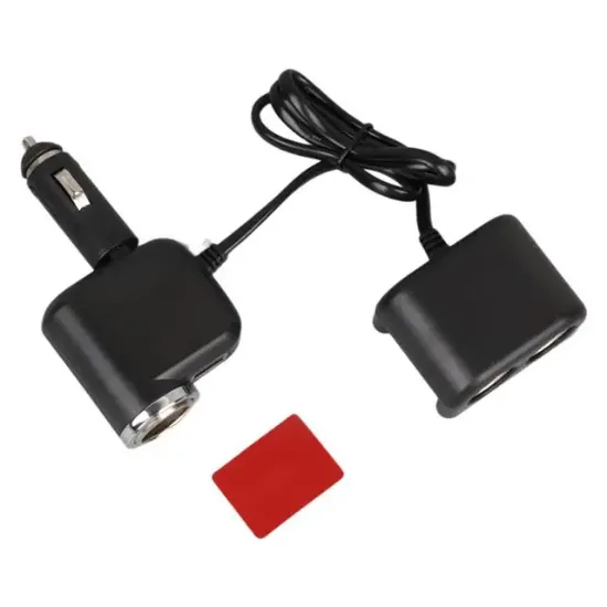 Olesson 1526 12-24V Tek USB Girişli 120W 80 CM Kablolu 3'LÜ Araç Çakmak Çoklayıcı resmi