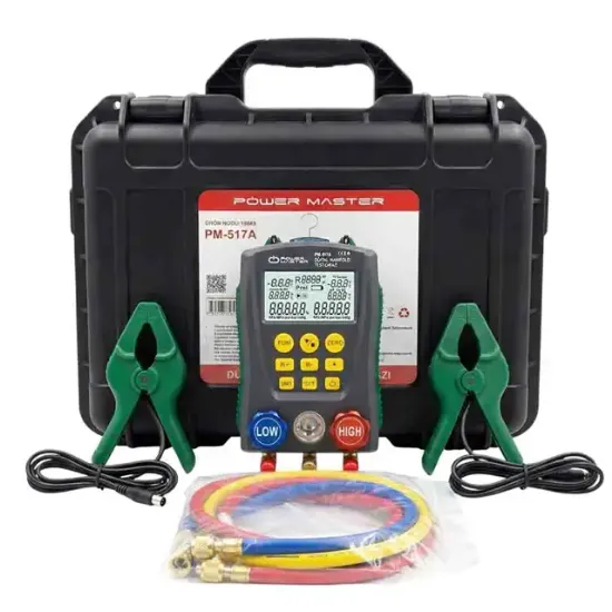 Powermaster PM-517A Dijital Manifold Test Cihazı Dijital Soğutma Analizörü resmi