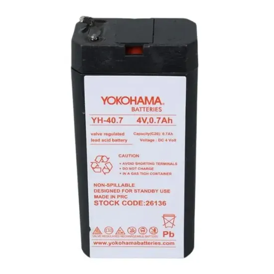 Yokohama YH-40.7 4 Volt - 0.7 Amper Akü (34x22x64 mm) resmi