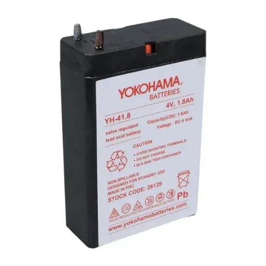 Yokohama YH-41.8 4 Volt - 1.8 Amper Akü (50x76x22 mm) resmi