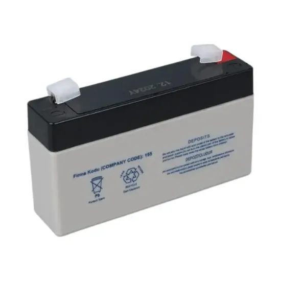 Yokohama YH-61.3 6 Volt - 1.3 Amper Akü (98x25x52 mm) resmi