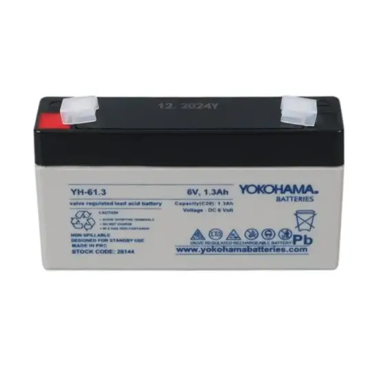 Yokohama YH-61.3 6 Volt - 1.3 Amper Akü (98x25x52 mm) resmi