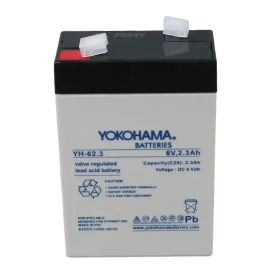 Yokohama YH-62.3 6 Volt - 2.3 Amper Akü (90x43x38 mm) resmi