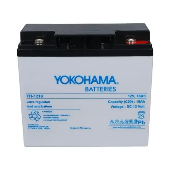 Yokohama YH-121.8 12 Volt - 18 Amper Akü (181x76x167 mm) resmi
