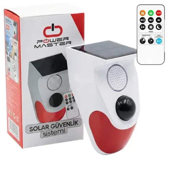 PowerMaster PM-26240 Solar Sesli Işıklı Alarm Sistemi resmi