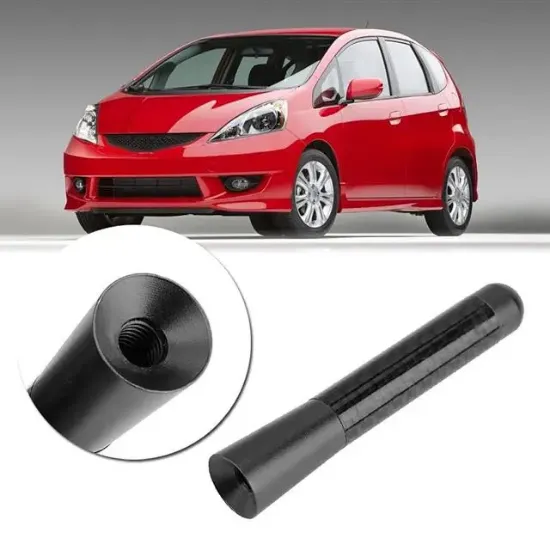 PowerMaster PM-26308 Universal Mavi Karbon Fiber Oto Çubuk Radyo Anteni 12 CM resmi