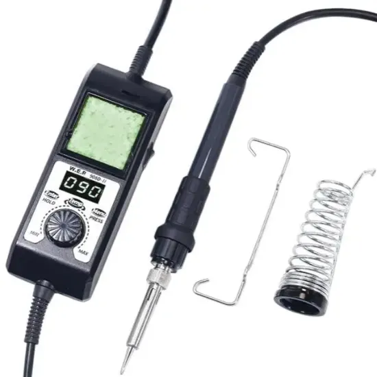 Wep 908D-II LED Isı Ayarlı Ekranlı Dijital Havya İstasyonu resmi