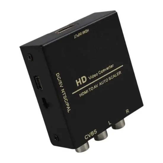 PowerMaster PM-33523 HDMI TO RCA AV NTSC/PAL Görüntü Dönüştürücü Çevirici Adaptör Metal Kasa resmi