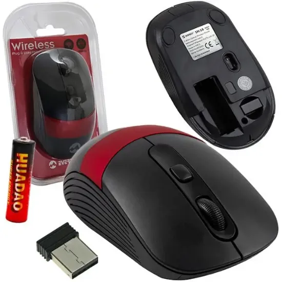 Everest SM-18 Usb 2.4Ghz Optik Kablosuz Mouse resmi