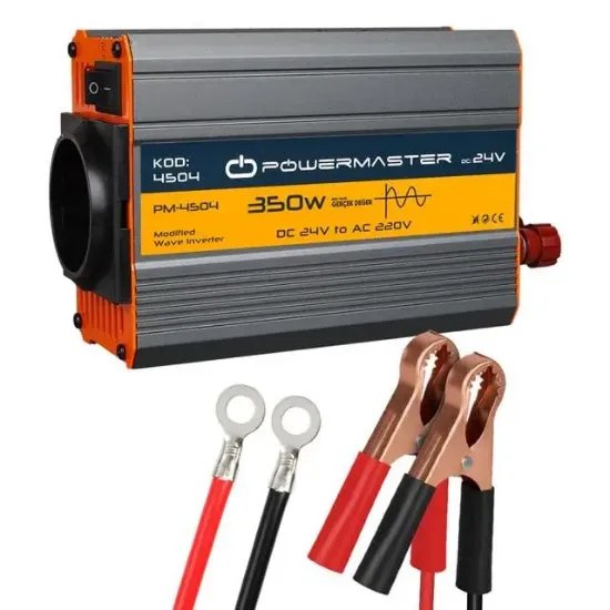 Powermaster PM-4504 24 Volt - 350 Watt Modifiye Sinüs İnvertör resmi