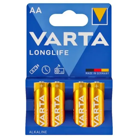 Varta Longlife Power Alkalin AA Kalem Pil 4'lü Paket resmi