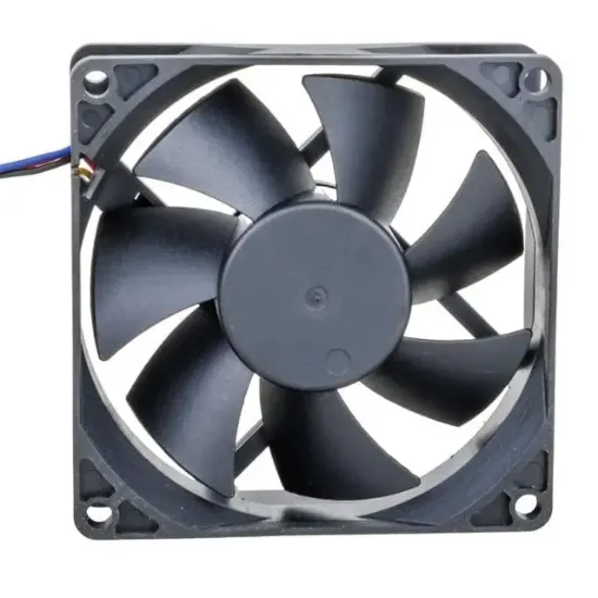 PowerMaster PM-5137 12V 80x80x25mm 8X8 12 Volt 4 Kablolu Soketli DC PC Fan resmi