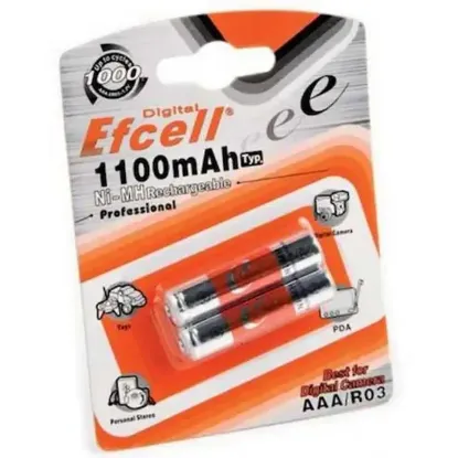 Efcell Ef-1100 Tek 1100 Mah Aaa İnce Şarjlı Pil resmi