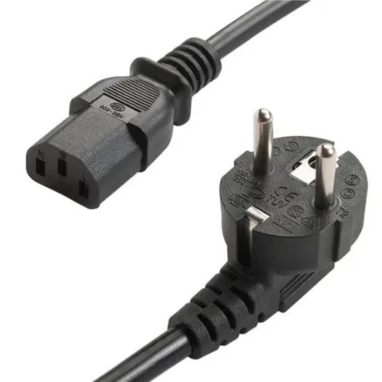 PowerMaster PM-568 1.5 Metre PC Power Güç Kablosu 3x1mm² IEC-60320 C13 (Dişi) - Schuko/Tip F (Erkek) Fiş Uçlu resmi