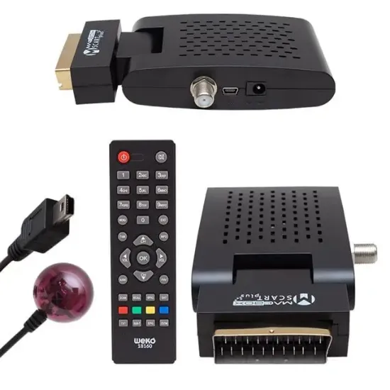 Magbox Scart Plus TKGS'li Scart Girişli Mini SD Uydu Alıcısı resmi