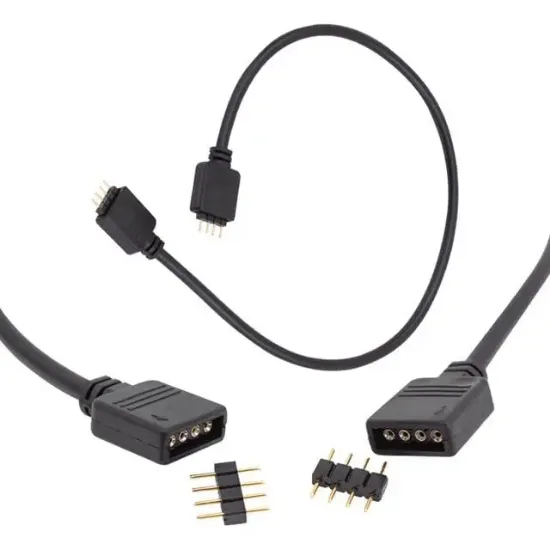 Powermaster RGB Led Bağlantı Erkek-Dişi Jumperlı 4 Pin Kablo resmi