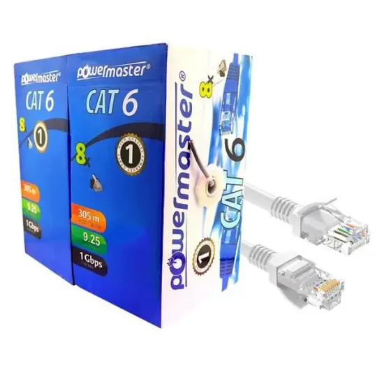 Powermaster Cat6 305 Metre Ethernet Network Kablosu resmi