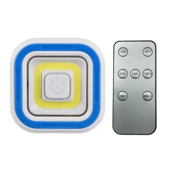 Powermaster PM-6937 Cob Ledli Pilli Uzaktan Kumandalı Tekli Lamba resmi