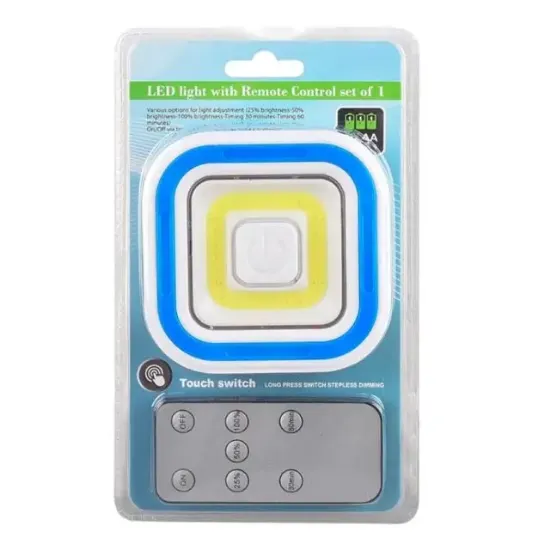 Powermaster PM-6937 Cob Ledli Pilli Uzaktan Kumandalı Tekli Lamba resmi