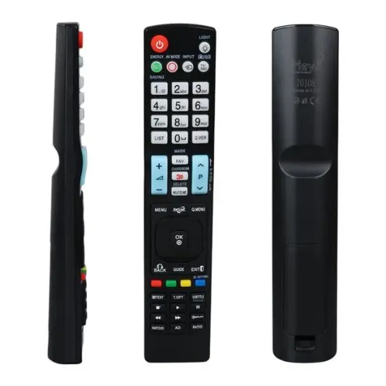 Hey RM-L999 Küçük Kalıp LG Netcast Tuşlu Yazısız Lcd Led TV Kumanda (Rc0999) resmi