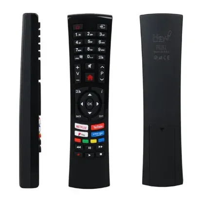 Vestel R/C 4391P Black Küçük Kalıp Fplay -Netflix - Youtube - Play Tuşlu Lcd Led Tv Kumanda resmi